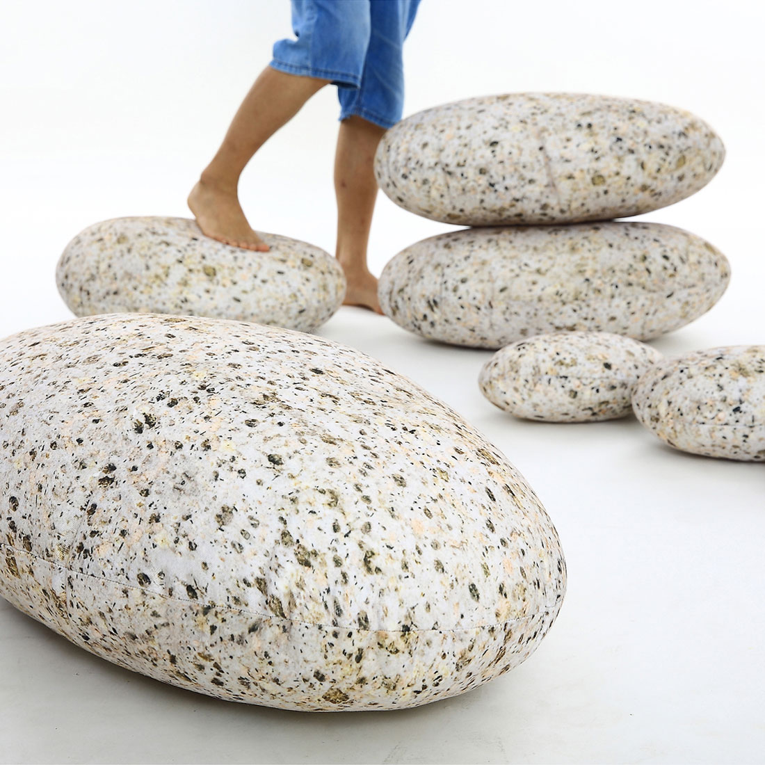 Decorative Pebble Floor Cushions 