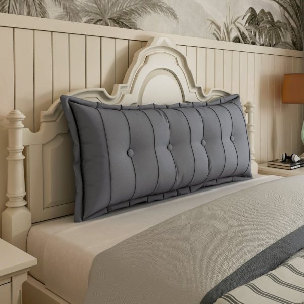 headboard pillow large body pillow gray 3108 pebble pillows