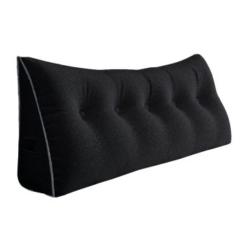 large wedge reading pillow black 3104 pebble pillows