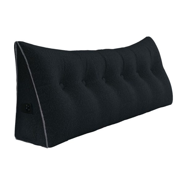 large wedge reading pillow black 3105 pebble pillows