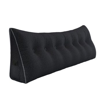 large wedge reading pillow black 3106 pebble pillows