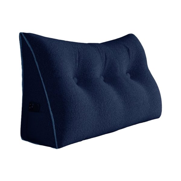 large wedge reading pillow blue 3088 pebble pillows