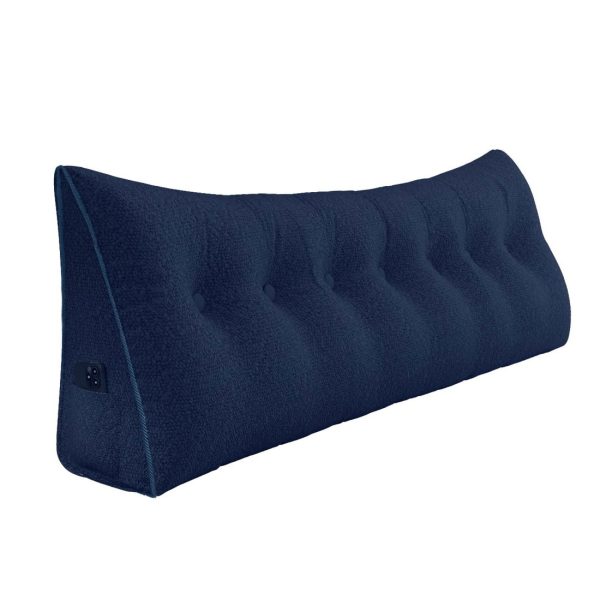 large wedge reading pillow blue 3091 pebble pillows