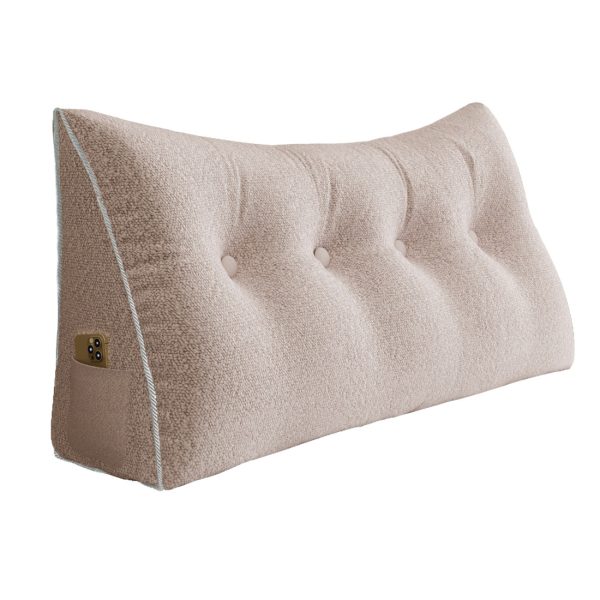 large wedge reading pillow light pink 3015 pebble pillows