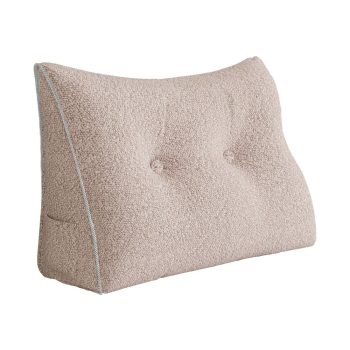 large wedge reading pillow light pink 3026 pebble pillows