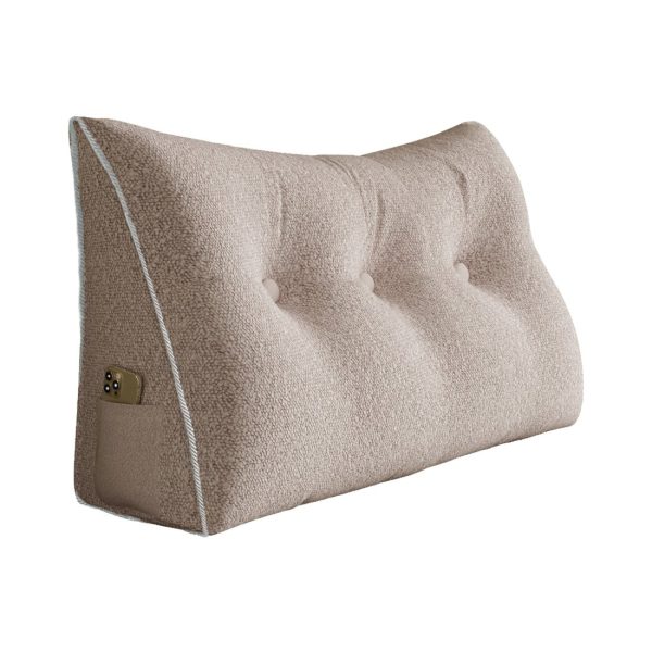 large wedge reading pillow light pink 3027 pebble pillows