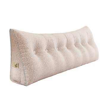 large wedge reading pillow light pink 3030 pebble pillows