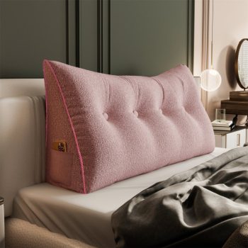 large wedge reading pillow pink 3040 pebble pillows