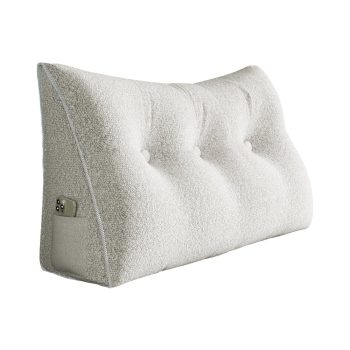 large wedge reading pillow white 3057 pebble pillows