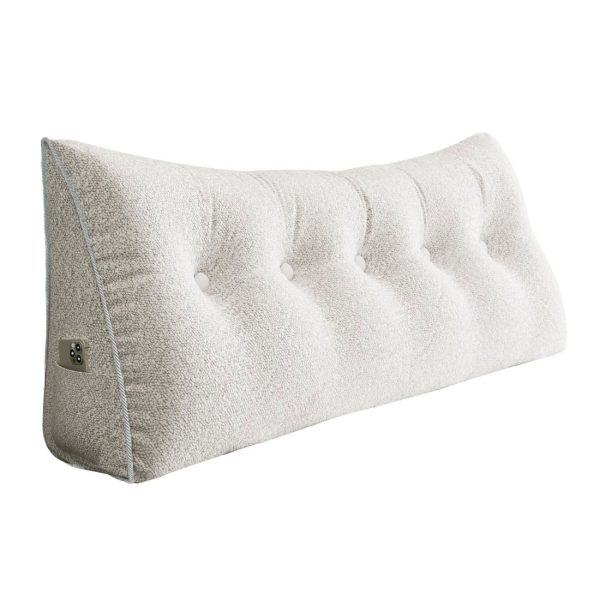 large wedge reading pillow white 3058 pebble pillows