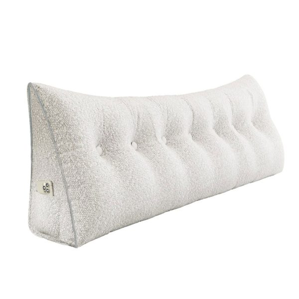 large wedge reading pillow white 3060 pebble pillows